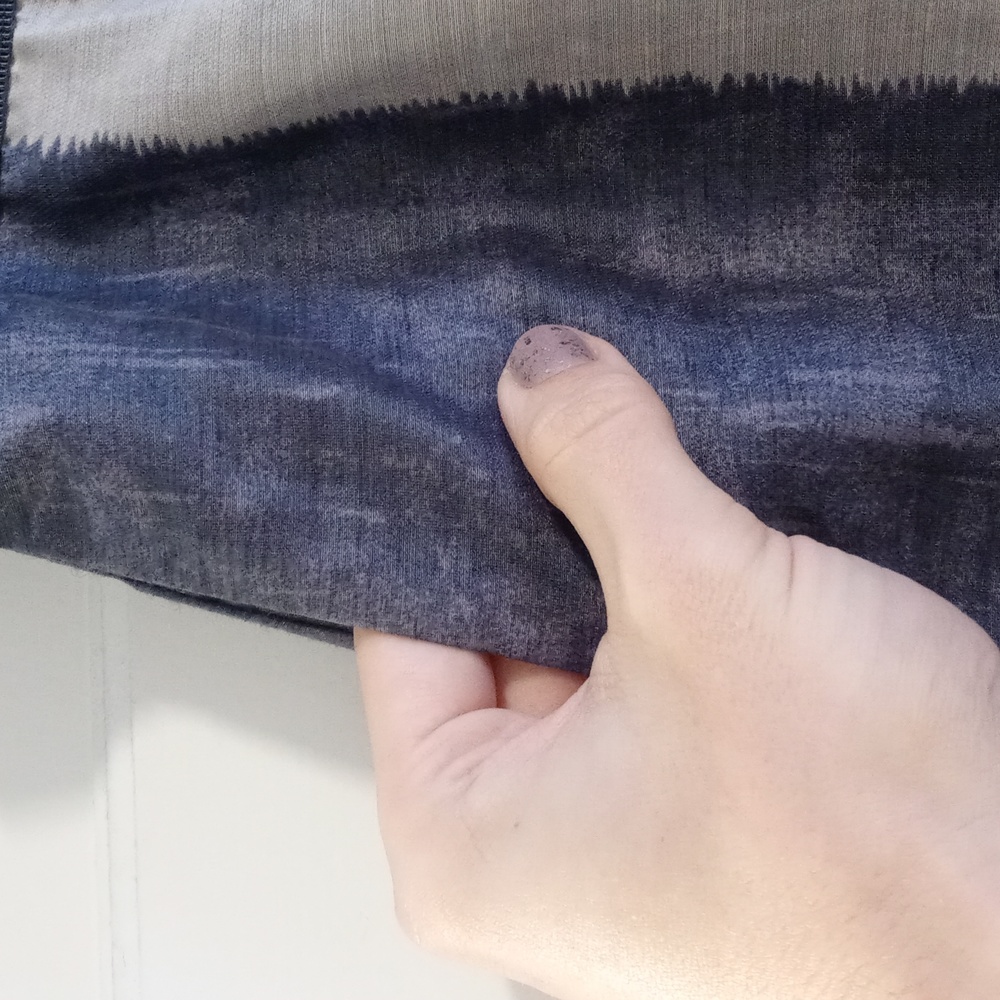 πLOFTπ - Brown/Gray Ramie Blend Lightweight Skirt - Picture 4 of 11